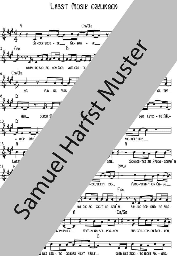 NOTEN | Lasst Musik erklingen
