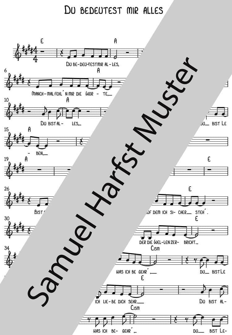 NOTEN | Du bedeutest mir alles