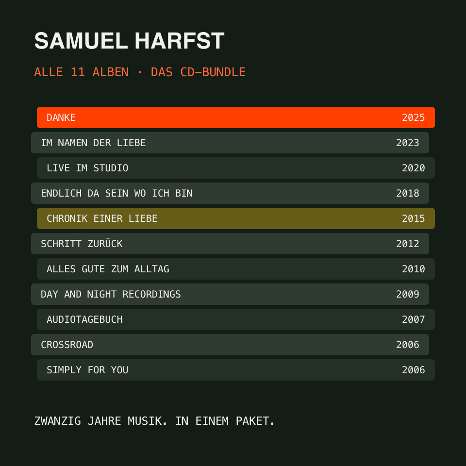 CD-Bundle · Alle 11 Alben